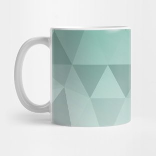 Abstract Triangles Seamless Pattern - Green Version Mug